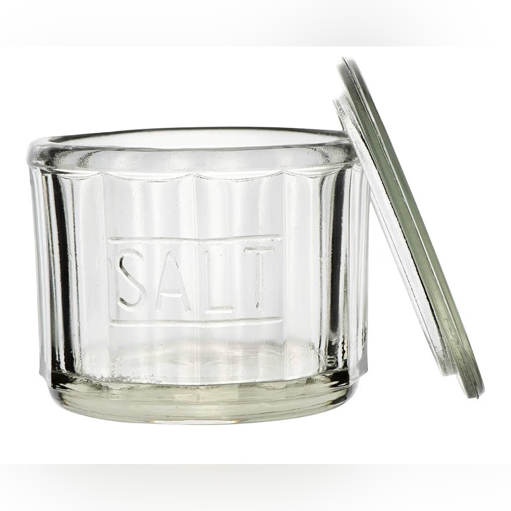 Creative Co-Op Clear Pressed Glass Salt Cellar - Picture 5 of 8